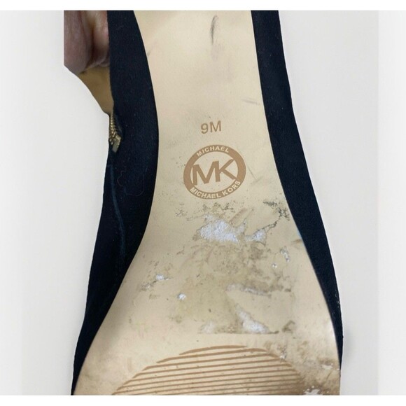 Michael Kors Women's Haven Boots Block Heel Platform Black Suede Size 9 M - Picture 10 of 10